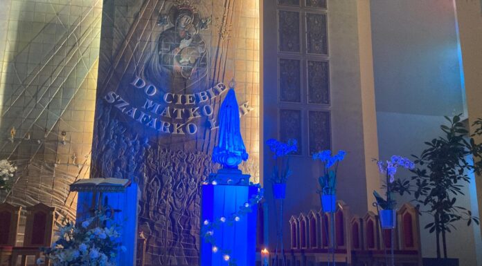 Serbinowska Młodzież poprowadziła sobotnie czuwanie maryjne